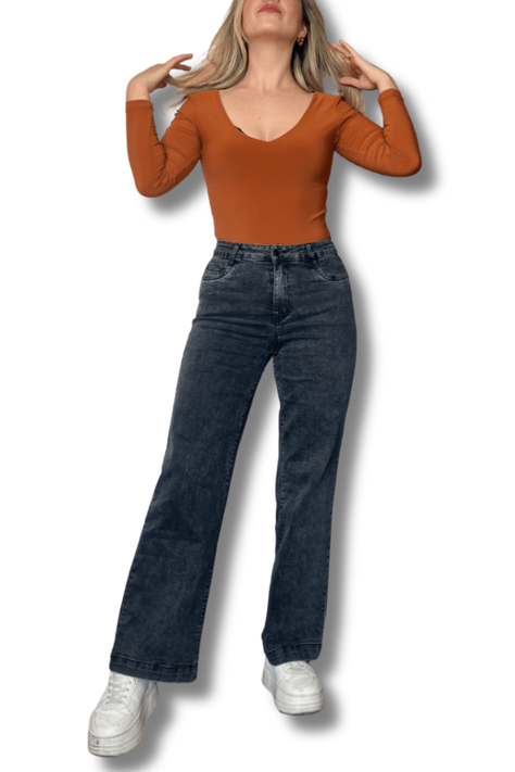 Jeans wide leg grisaceo-2