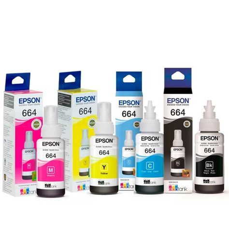 Juego De Tintas T664/ Pack De 4 Unidades-0
