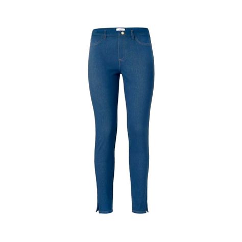 Jeggings Elasticados Azul Algodon Mujer Tchibo-0