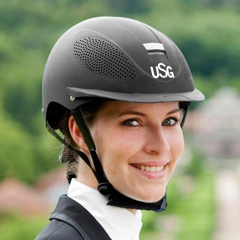 Casco De Equitación USG Para Niños Negro Tchibo-3