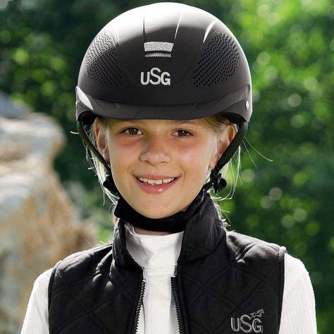 Casco De Equitación USG Para Niños Negro Tchibo-4