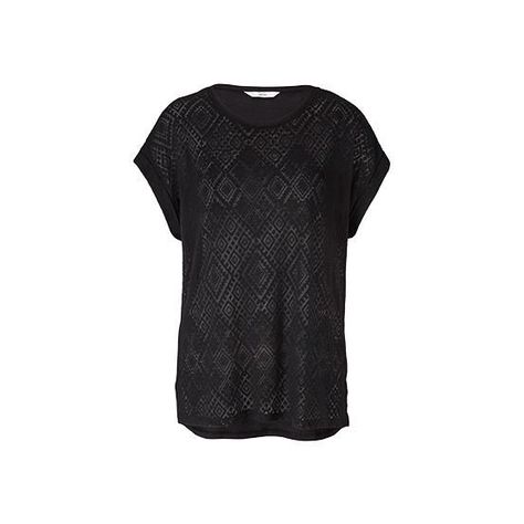 Polera Manga Corta Semitransparente-1