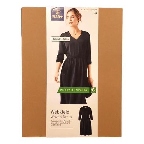 Vestido Mujer Azul de Tela Reciclada-1