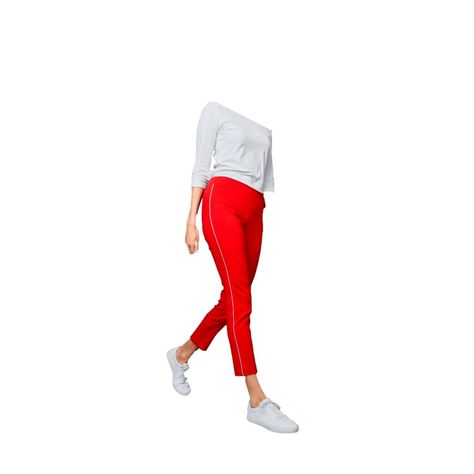Pantalones Elásticos Rojo Mujer  Tchibo-2