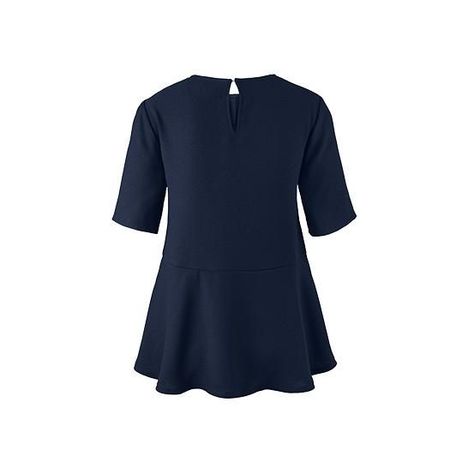 Blusa con Volante Azul Mujer-2