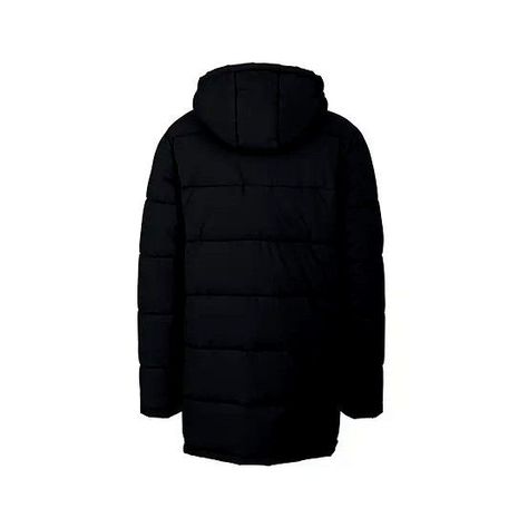 Parka Acolchada Con Capucha Gris Hombre-1
