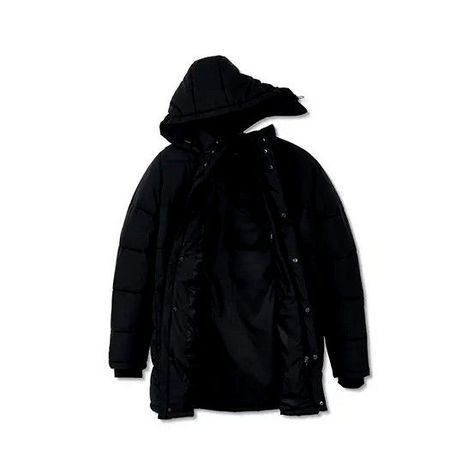 Parka Acolchada Con Capucha Gris Hombre-2