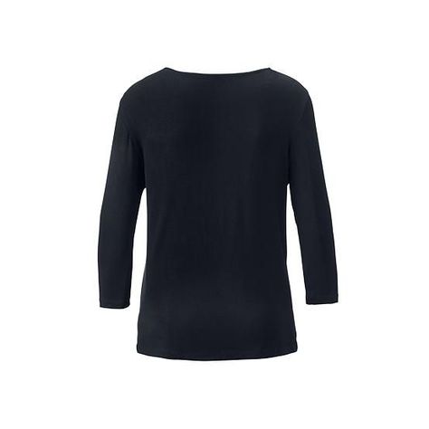 Polera Escote Cascada Azul Mujer-2