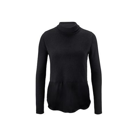 Suéter de punto fino negro mujer-1
