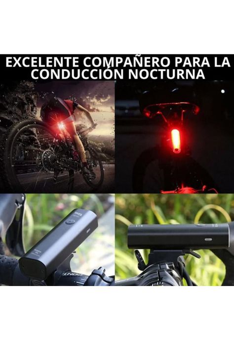 Luces Recargables para Bicicleta Delantera y Trasera Premium-2