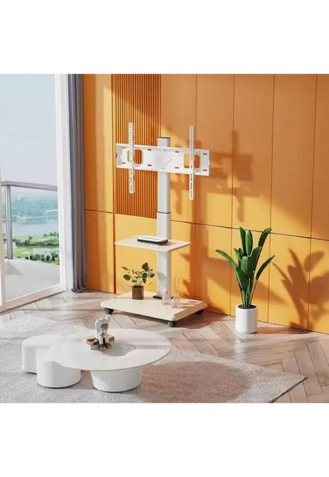 Soporte base TV con ruedas tipo Pedestal rack 32" a 70"-2