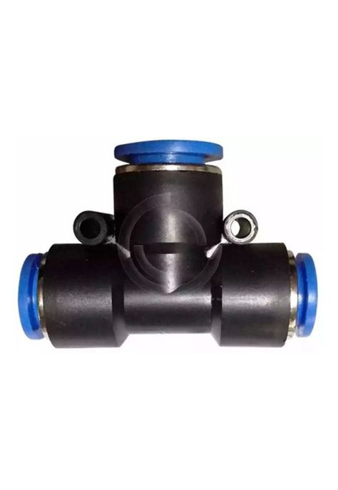 Conector Tee 8mm, Neumatico Bloqueo Antideslizante 3 Vias-1
