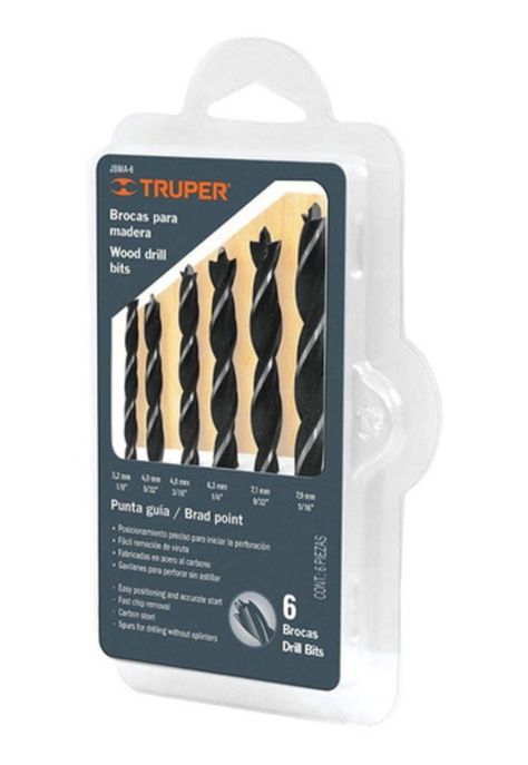 Brocas Para Madera Truper 6pzs-0