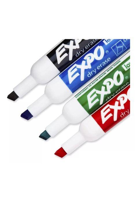 Marcadores Expo Cincel Pizarrón Blanco Pack x4-3