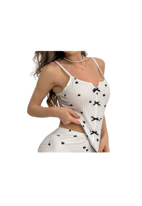Pijama Sexy Lencería 2Piezas Encaje Malla Transparente Mujer-5