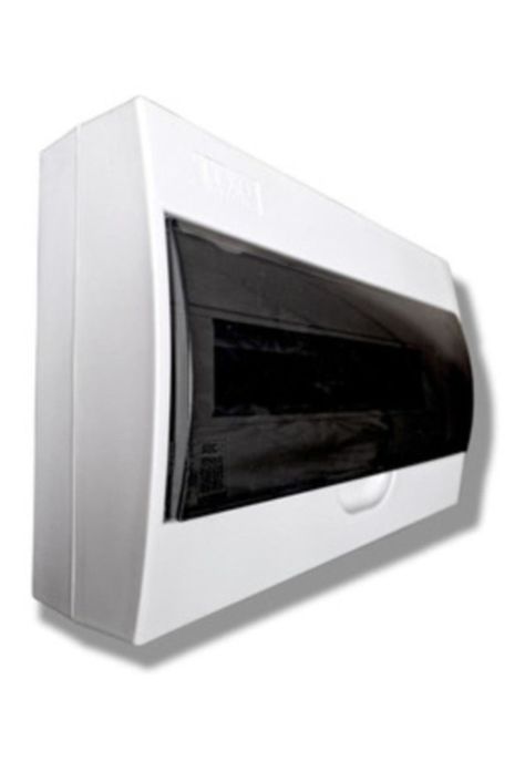 Tablero Sobrepuesto Pvc Lexo 18 Polos Tapa Color Humo Lwsd18-1