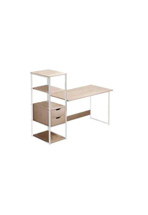 Mesa de Escritorio Estantería de Oficina Ordenador Libros-1