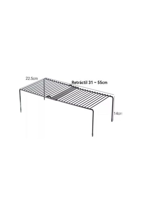 Repisa Extensible De Hierro Apilable Organizador Rack Cocina-3