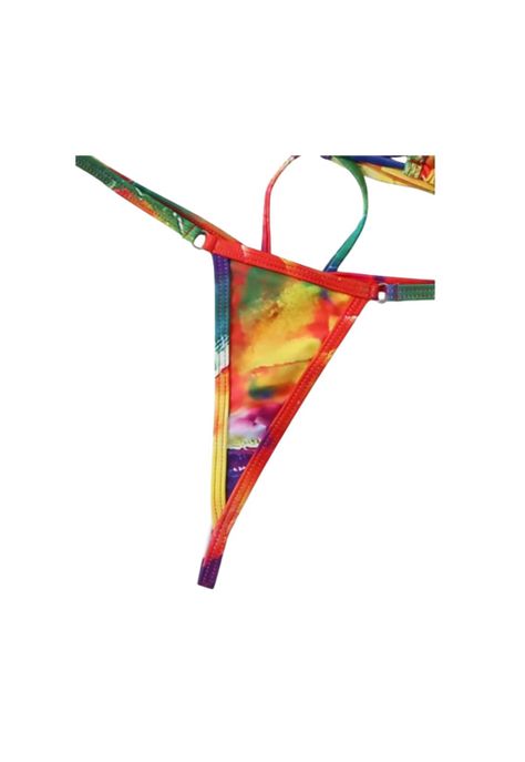Traje Baño Bikini Micro Triángulo Con Estampado Muy Sexi-6