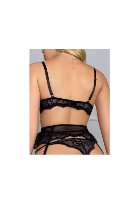 Conjunto Lencería Sexy De Ropa Interior De Encaje Erótico-3