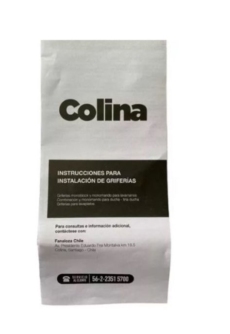 Llave Monomando Lavamanos Colina Fanaloza Garantia 5 Años -5