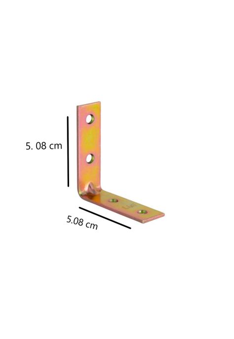 Set X 10 Escuadra Silla 2 Zincado Amarillo Lioi-1