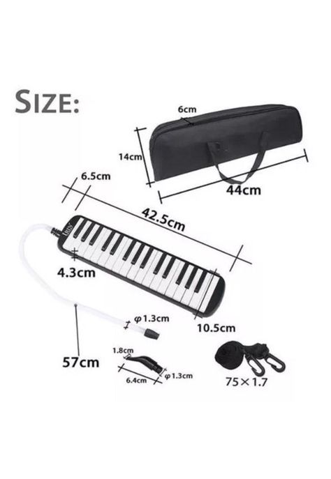 Melódica Piano 37 Notas con Estuche y Boquilla-2