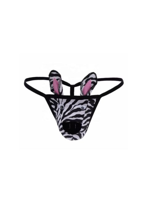 Calzoncillo de Cebra para Hombre Disfraz Tanga Erótica Sexy-1