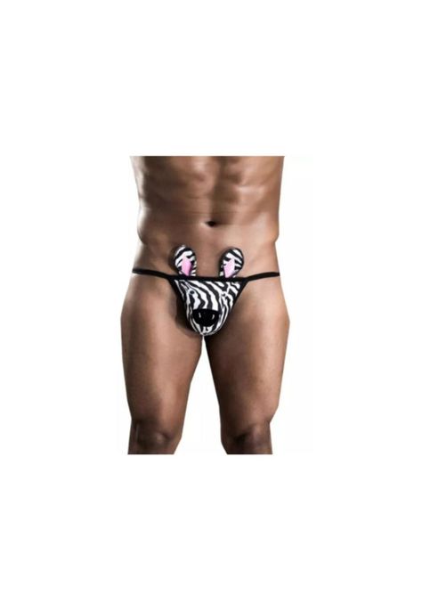 Calzoncillo de Cebra para Hombre Disfraz Tanga Erótica Sexy-2