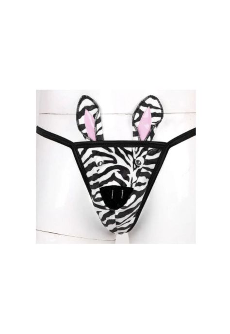 Calzoncillo de Cebra para Hombre Disfraz Tanga Erótica Sexy-4