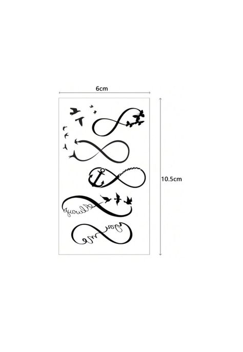 Pegatinas Tatuajes Temporales Impermeables Diseños Top  2024 (MODELO1:Diseño3)-2