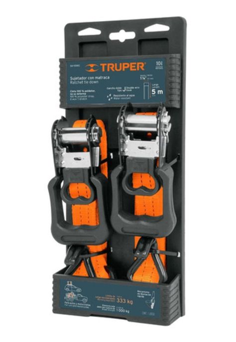 Eslinga Con Matraca 5 Mt X 1.1/4 Para 1.000 Kg. Truper-0