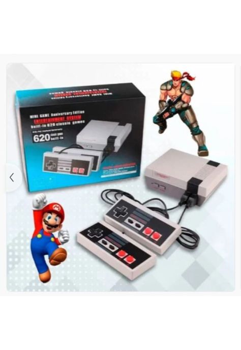 Mini Consola Retro 620 Juegos Clasicos + 2 contrioles!-2