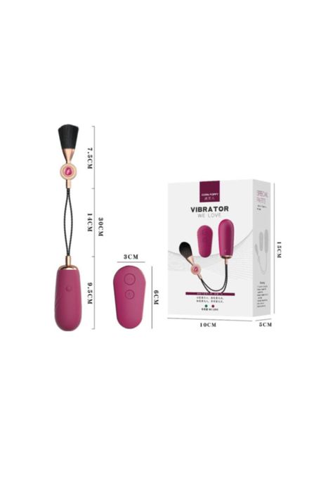 Vibrador Huevo Potente con calefacción y control remoto LiLo-3