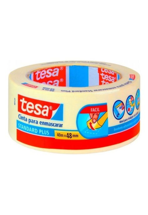 3 Cintas De Enmascarar Masking Tape Tesa 40 Mts X 48 Mm-0