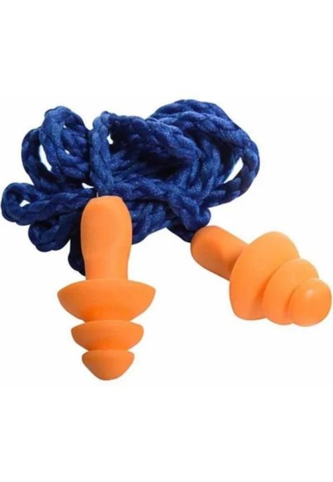 Tapon Auditivo Daumer Reutilizable (10 Pares) Con Cordon-0