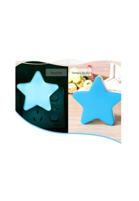 Lampara de Noche Espanta Cuco Luz Led Forma Estrella Niños-1