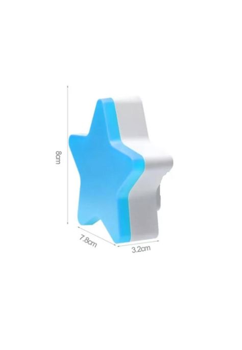 Lampara de Noche Espanta Cuco Luz Led Forma Estrella Niños-6