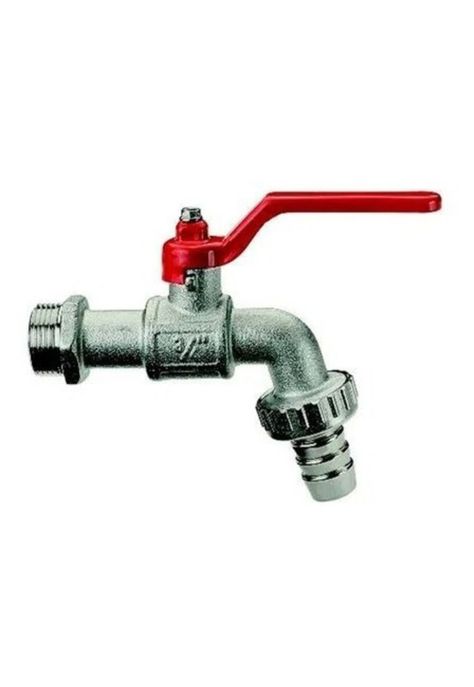 Llave Bola Jardín 1/2 X 3/4 Laton Reforzado Edr-1