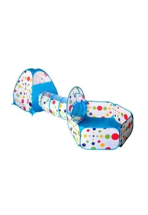 Carpa Piscina De Pelotas Con Tunel Castillo Cohete  Niños Plegable-0