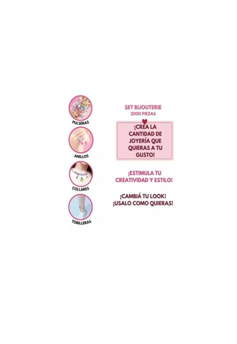 Kit Para Hacer Pulseras 4 en 1 2000Pcs Cartera Niñas-6