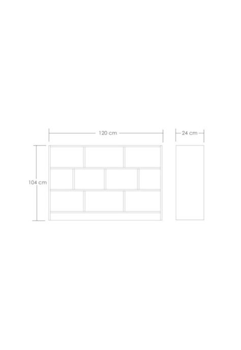 Estante Organizador Multifuncional de Madera Librero-3