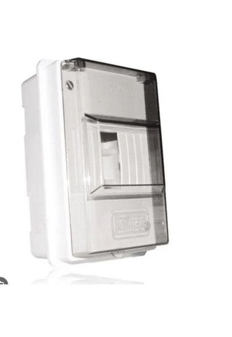 Tablero Electrico Embutir 4 puestos con Riel 4din PVC autoextinguible-1