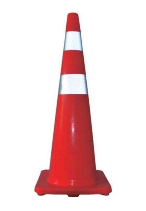 Cono De Seguridad 36 Pulgadas Doble Cinta Reflectante Pvc-1