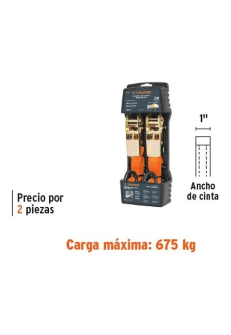 Eslinga Con Matraca Para Carga 675kg. Truper-1