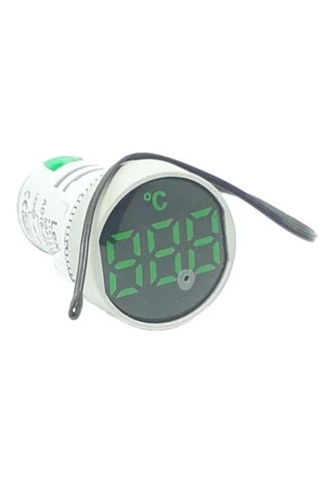 Luz Piloto Verde Led Con Termóm -25°c A +100°c, 60-380v Lexo-0