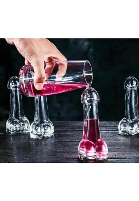 Vaso Para Coctel De Vidrio Tipo Pene Despedida De Solteros-2