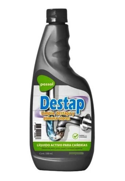 Destapador Cañerías 500ml Baños, Lavaplatos-0