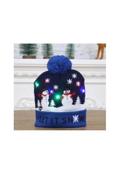 Pack de 3 Gorros de Navidad con luces Led Surtido Santa-5