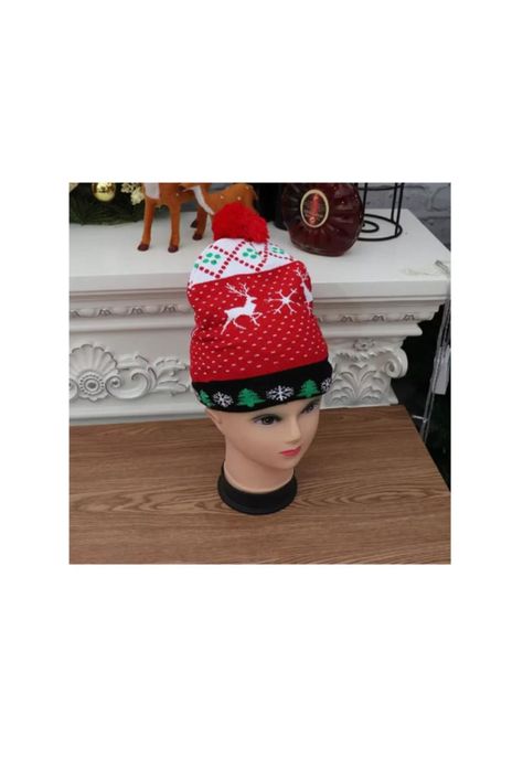 Pack de 3 Gorros de Navidad con luces Led Surtido Santa-6